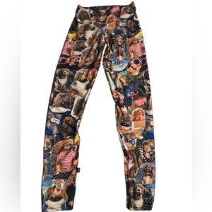 Zara Taraz XS dog leggings , super stretchy soft spandex leggings with dogs
